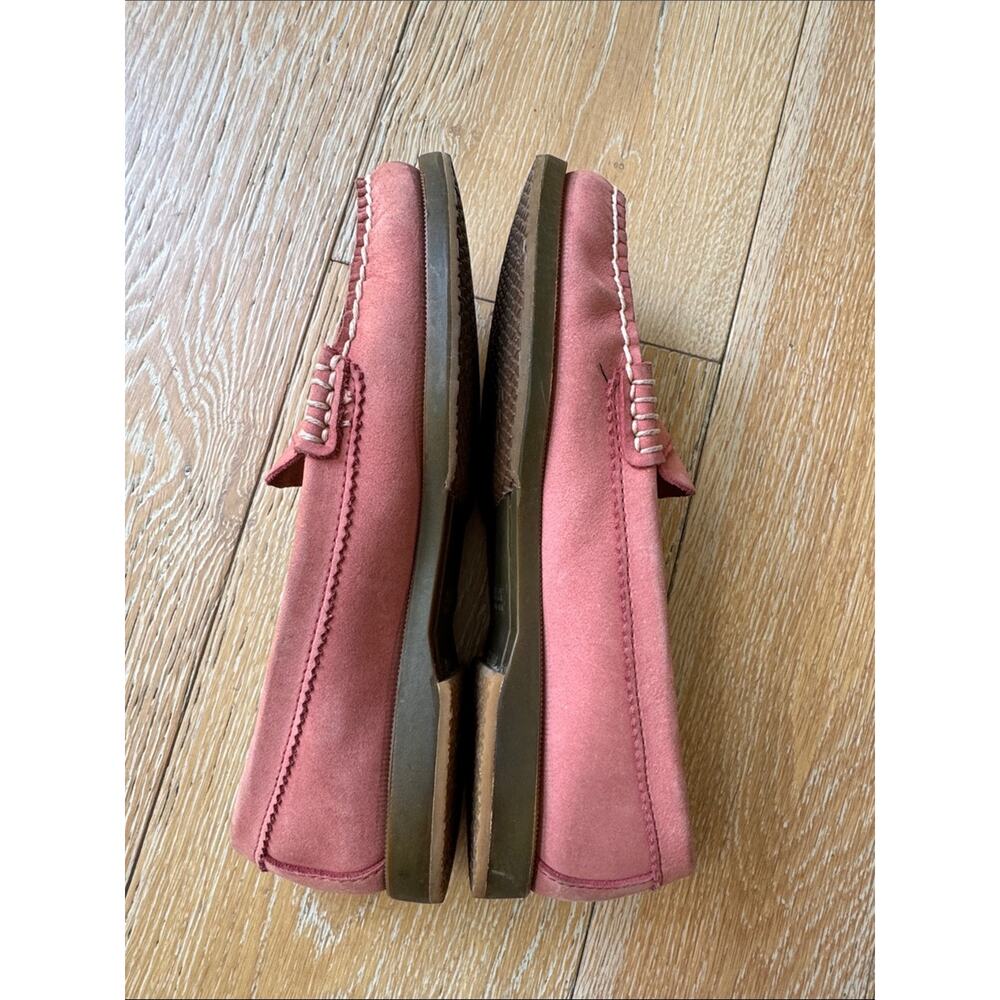 Y2K Sperry Top-Sider Pink Suede Penny Loafers Moccasin Flats Women’s 7.5 - Picture 6 of 10